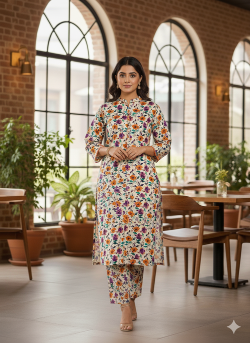 Banadora Linen 2-piece—soft texture meets vibrant, long-lasting prints.