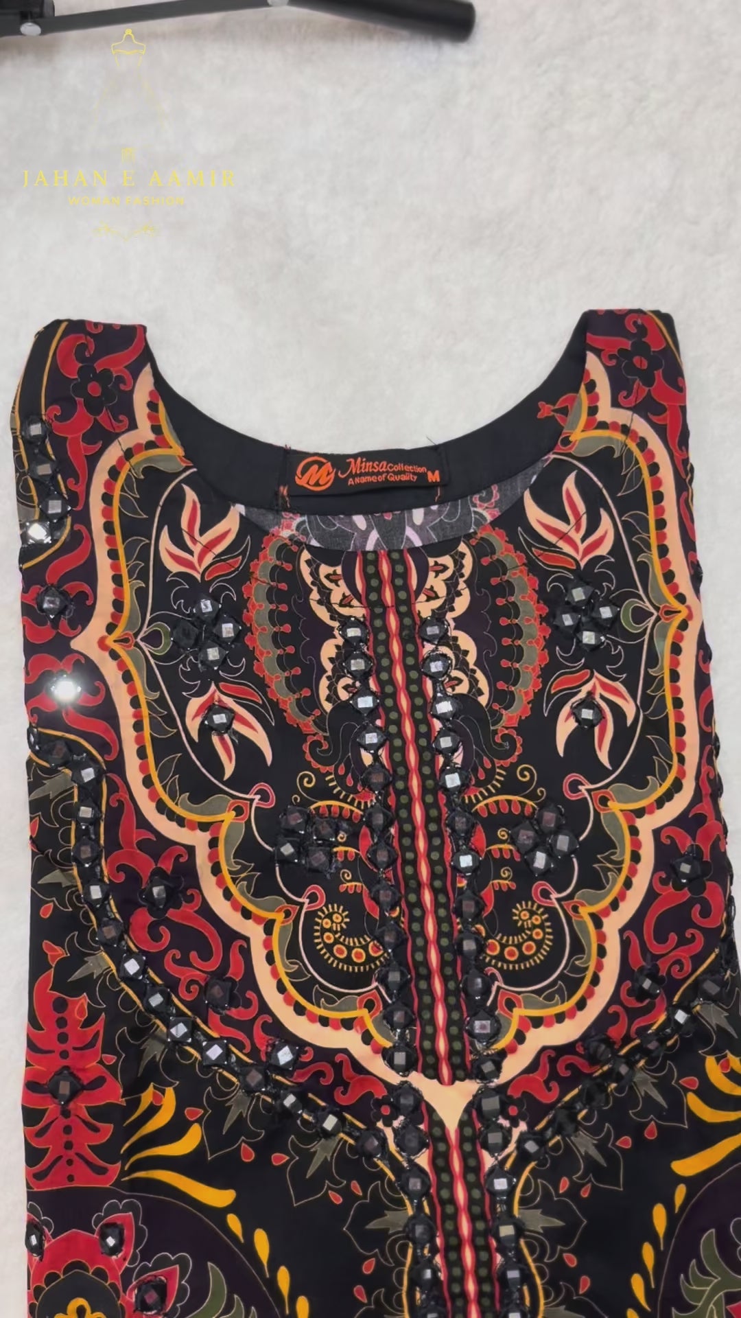 Premium 3PC Cotton Suit – Embroidered Shirt, Printed Shalwar & Dupatta